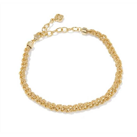 KENDRA SCOTT Jewelry - Kendra Scott Gold Twisted Chain Bracelet